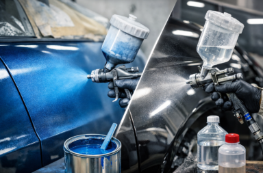 The Difference Between Automotive Base Coat and Clear Coat