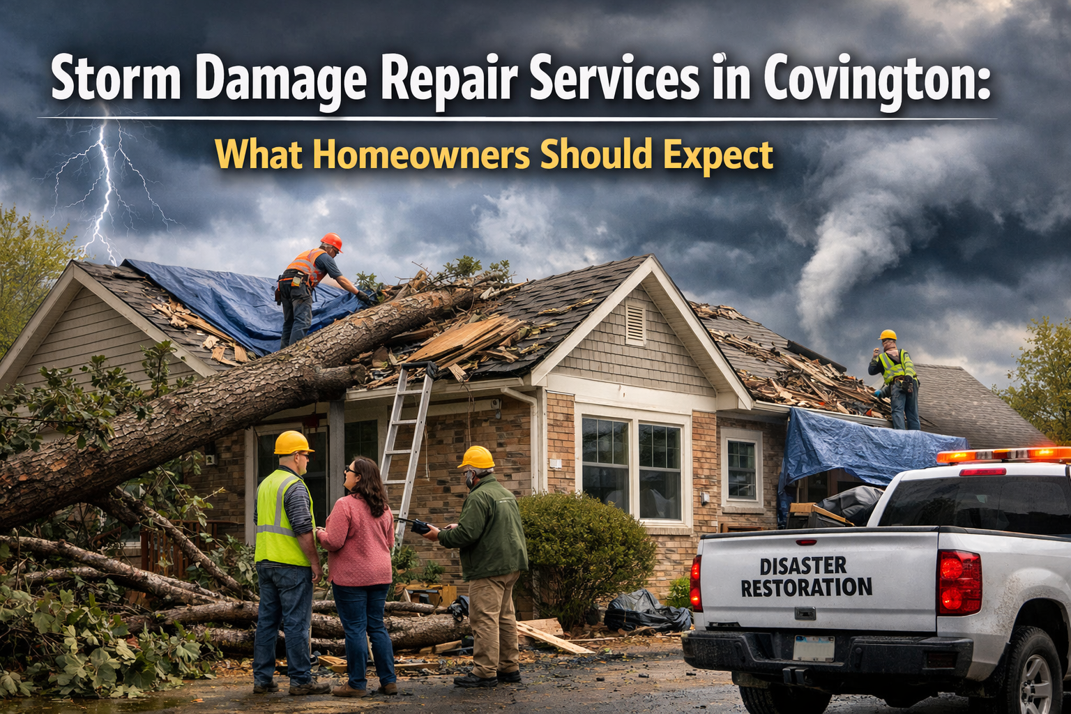 Storm Damage Repair Services in Covington: What Homeowners Should Expect
