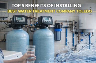 Water treatment system in action