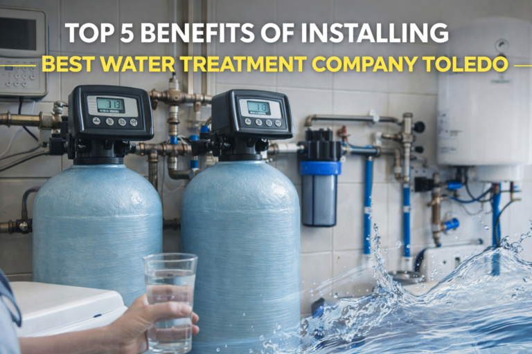 Water treatment system in action