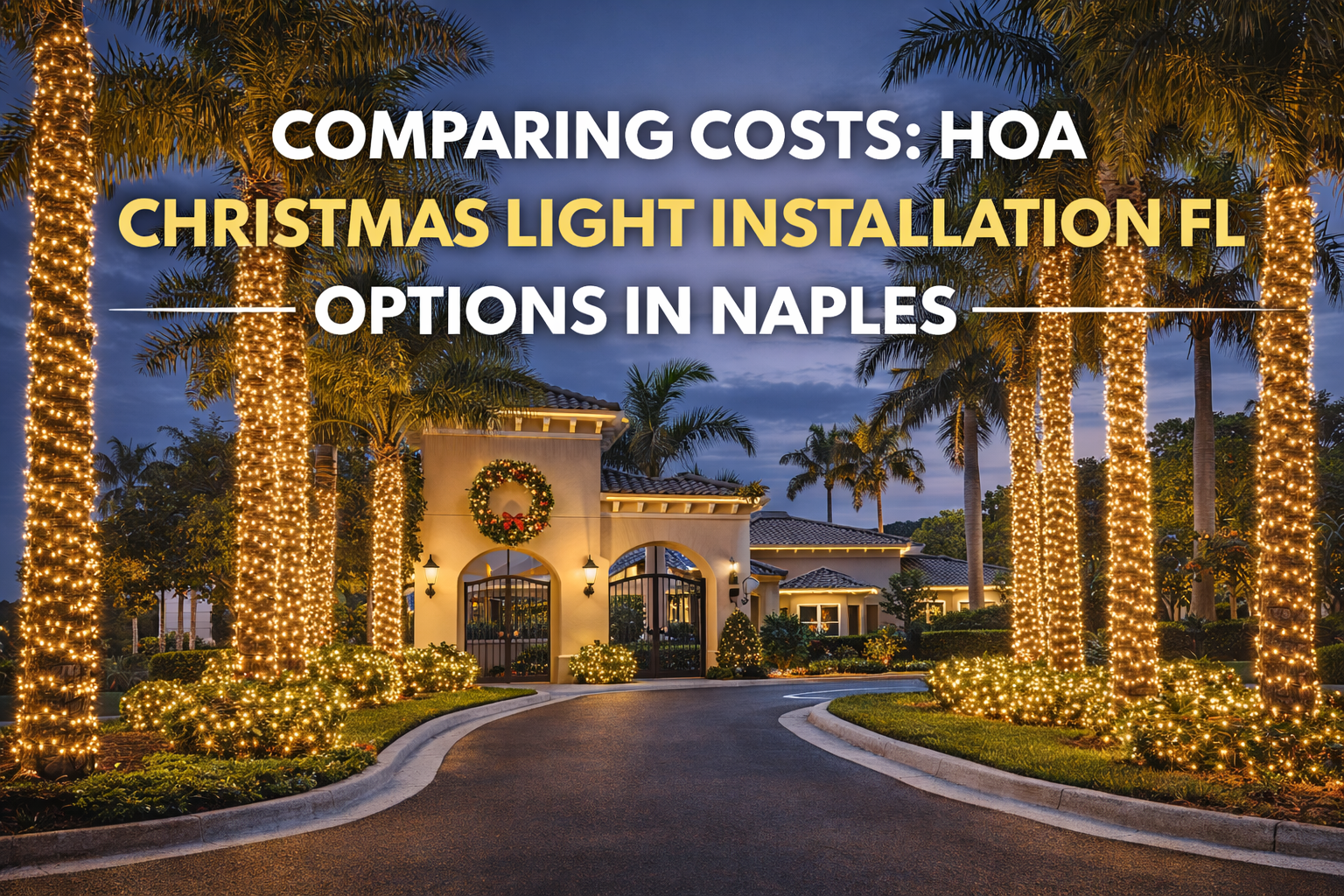 Comparing Costs: HOA Christmas Light Installation Naples FL Options in Naples