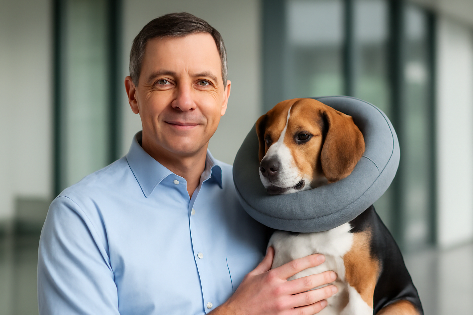 InventHelp Inventor Develops New Post-Operative Collar for Pets (CNC-1158)