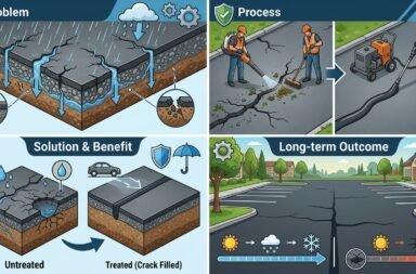 Why Asphalt Crack Filling Protects Your Pavement